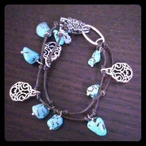 Turquoise gem bracelet